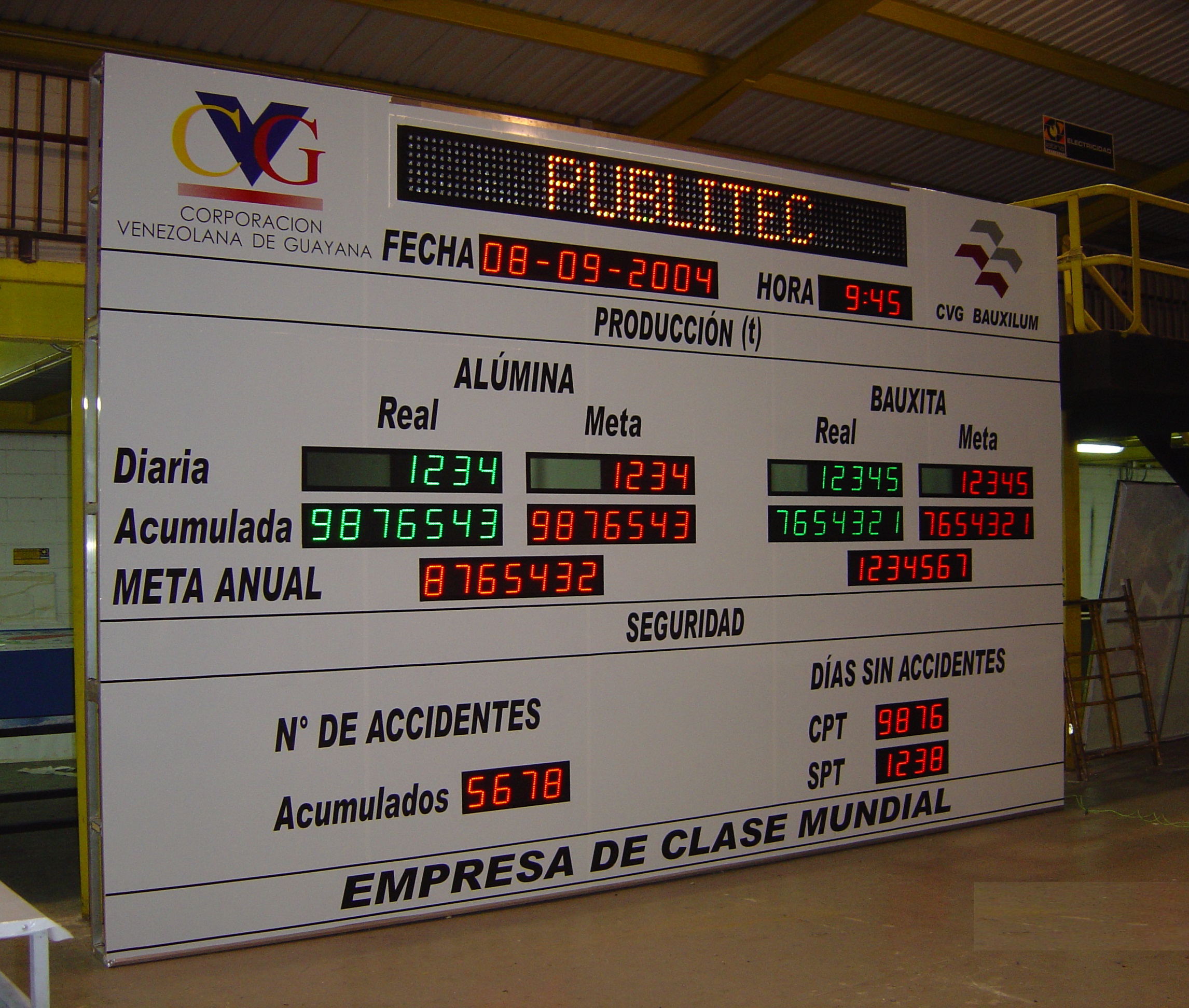 Tablero electrónico industrial